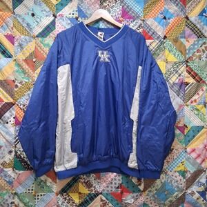 University of Kentucky UK Jacket Pullover Windbreaker Badger Sport Blue Gray Lar